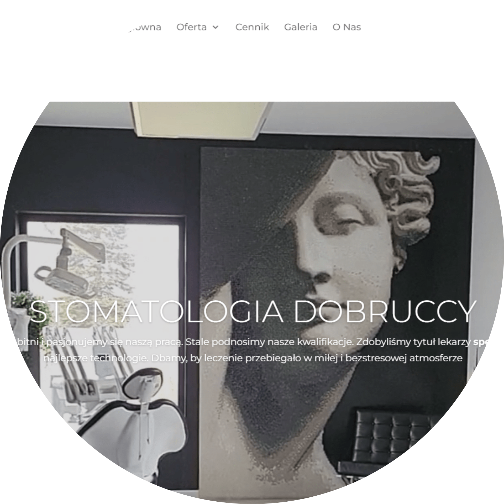 KK Digital strona portfolio Stomatologia Dobruccy