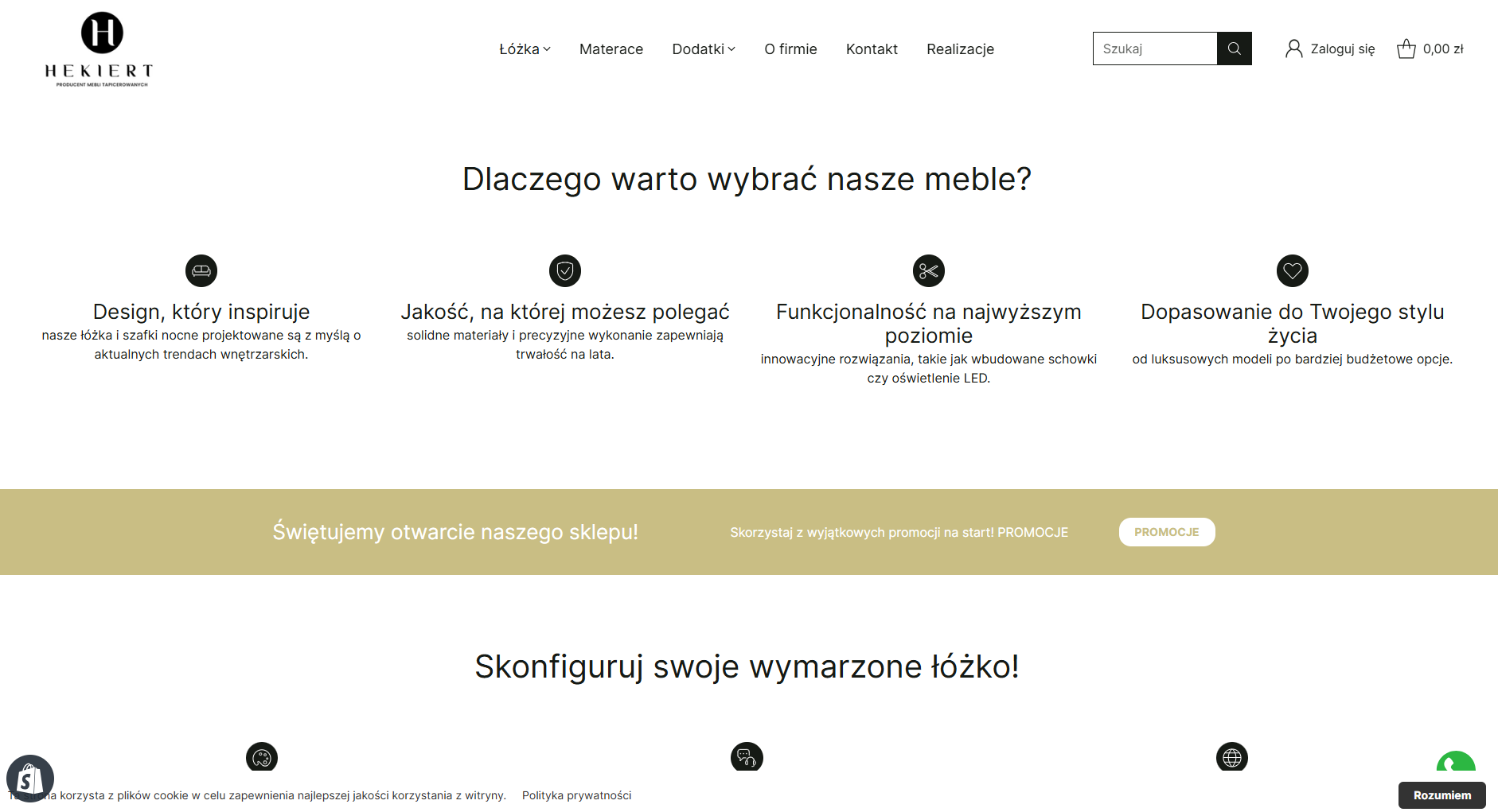 Sprzedaż mebli na Shopify Sprzedaż mebli na Shopify