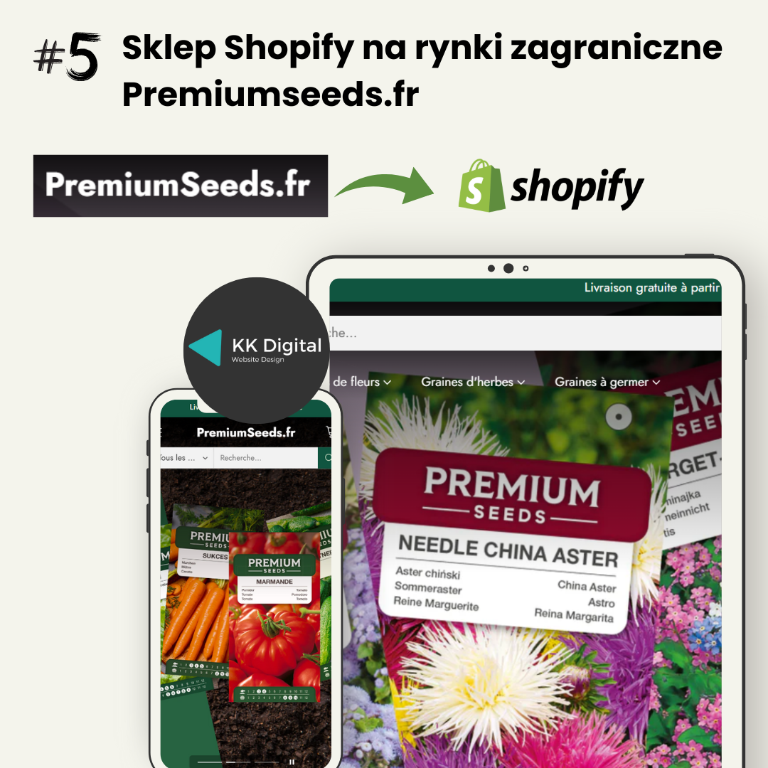 Dedykowany sklep na rynki zagrniczne Shopify PremiumSeeds.fr