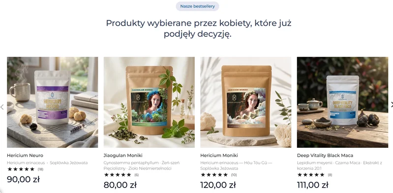 Klinika Kwantowa – katalog produktów Katalog produktów Kliniki Kwantowej w Shopify