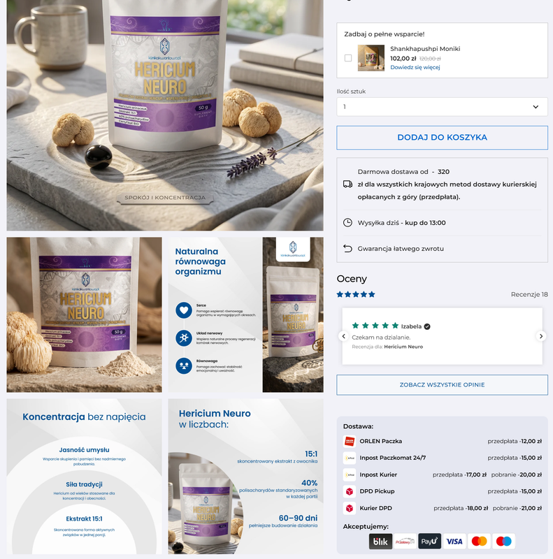 Klinika Kwantowa – karta produktu Karta produktu Kliniki Kwantowej z informacjami o składzie, zakupie i dostawie