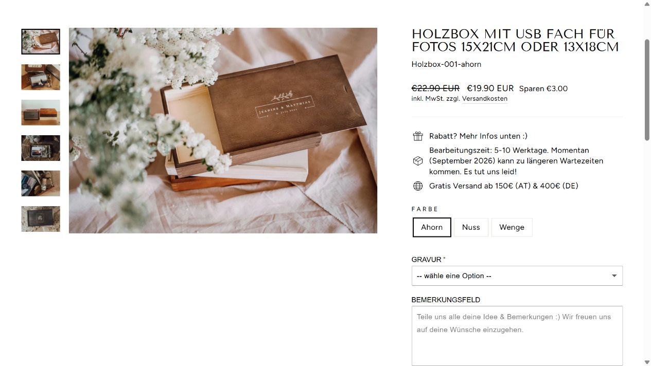 Woodenlove – karta produktu i personalizacja Woodenlove – karta produktu i personalizacja